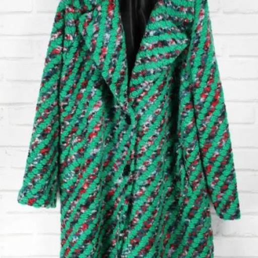 Abrigo de lana multicolor [1]