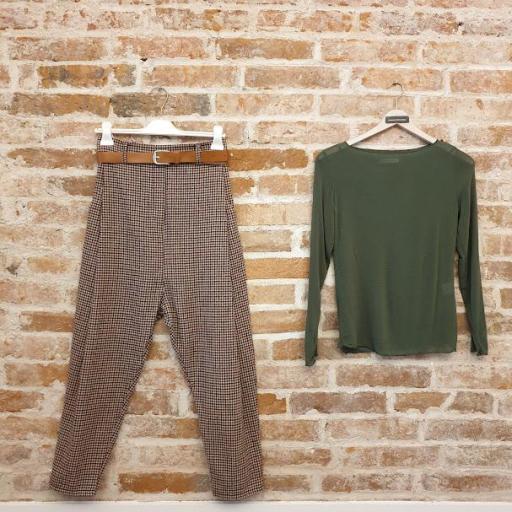 Pantalón baggy de cuadros [1]