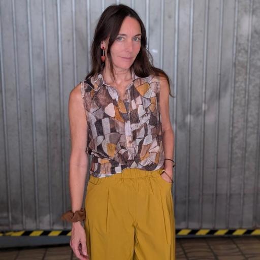 Camisa estampado geométrico
