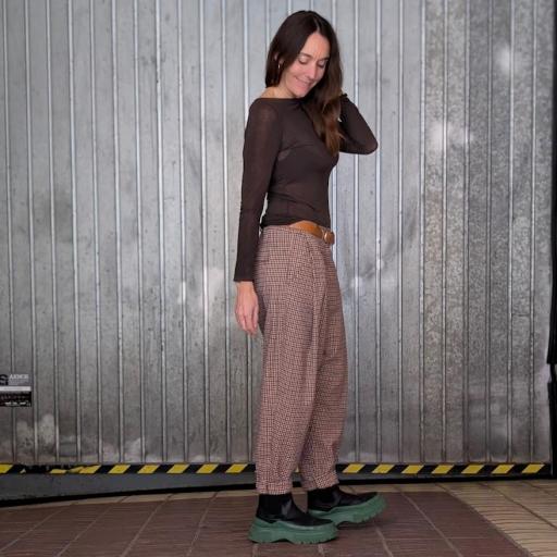 Pantalón baggy de cuadros [1]