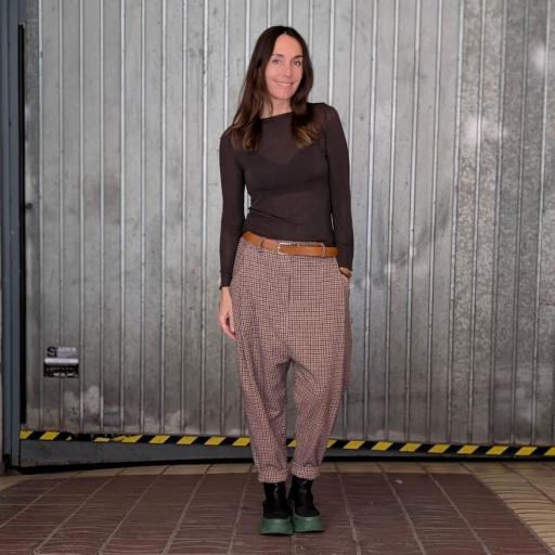 Pantalón baggy de cuadros