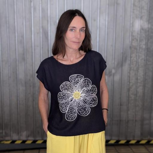 Camiseta flor