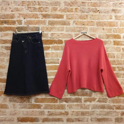 Jersey de punto de manga extra ancha [6]