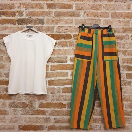 Pantalón rayas multicolor [2]