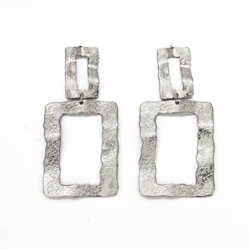 Pendientes plateados