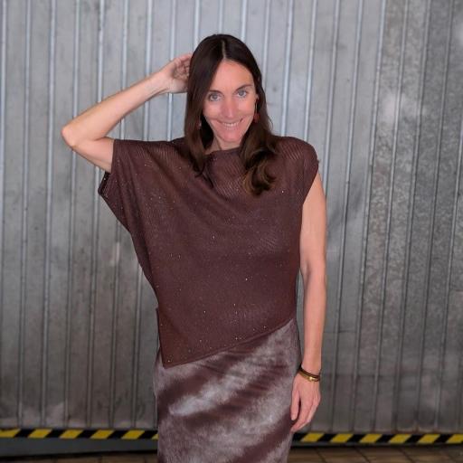 Top de punto fino diagonal [1]