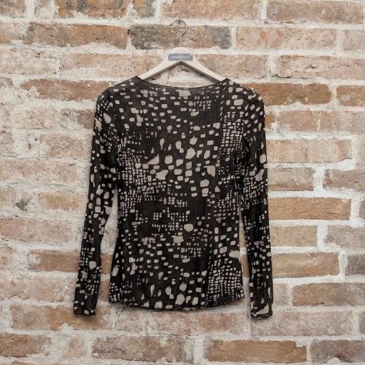 Camiseta cashmere estampado geométrico [1]