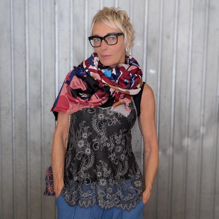 Foulard estampado