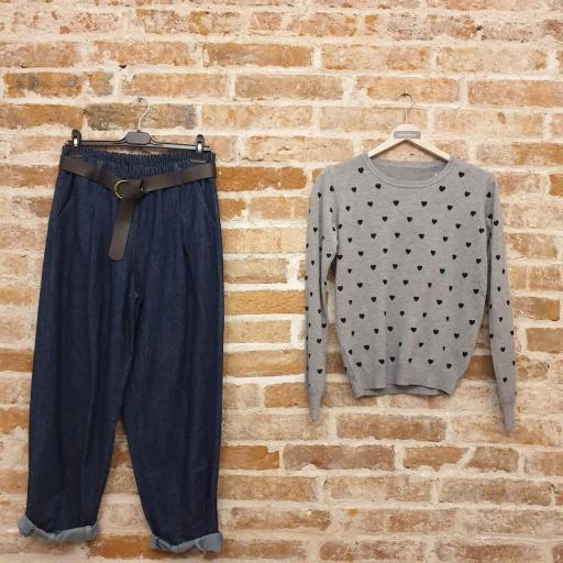 Pantalón denim Bombacho