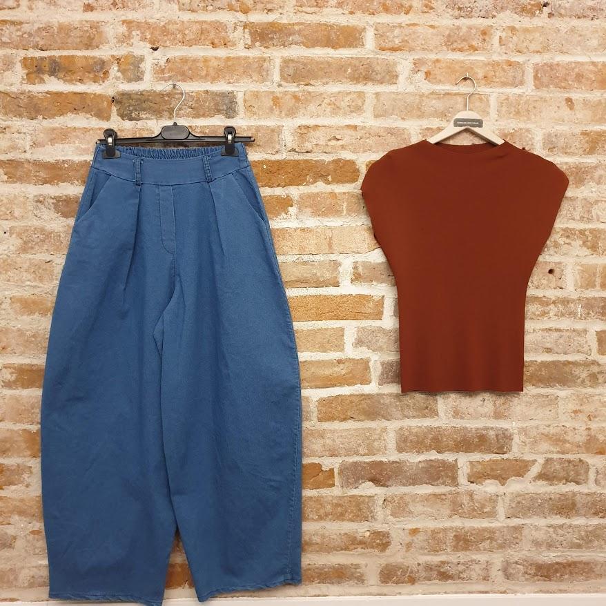 Pantalón denim balloon