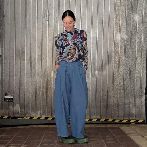 Pantalón denim balloon