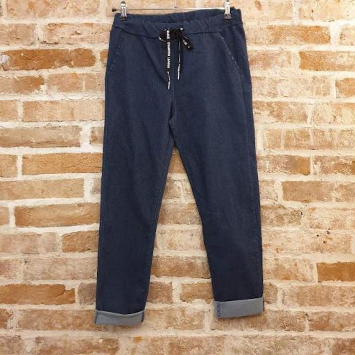 Pantalón denim cordón [1]