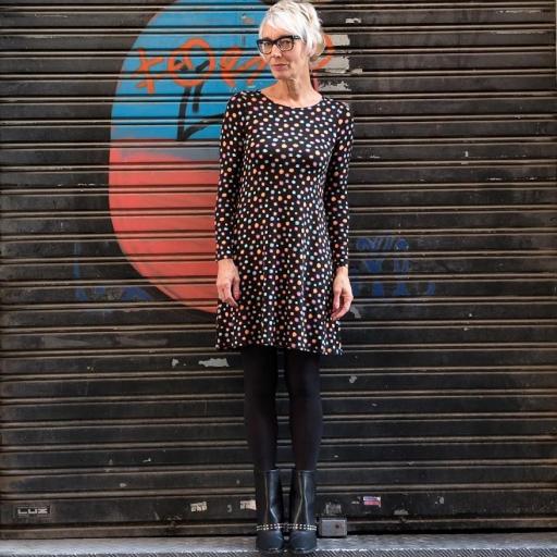 Vestido Easy Black Dots & Stars [0]