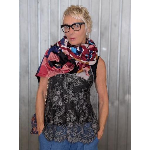 Foulard estampado