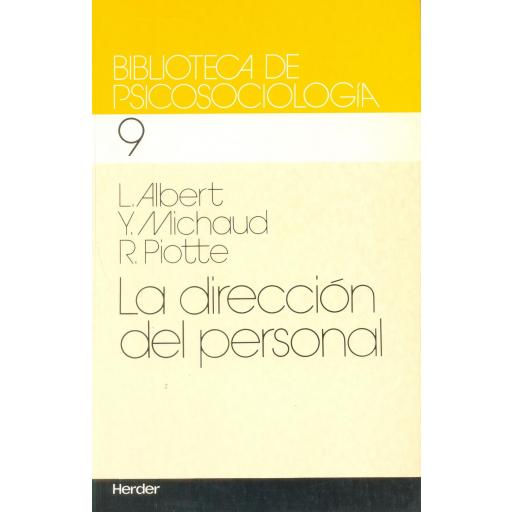 LA DIRECCIÓN DEL PERSONAL. Albert. L; Piotte, R.