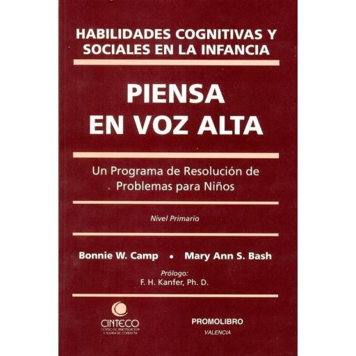 PIENSA EN VOZ ALTA. UN PROGRAMA DE RESOLUCIÓN DE PROBLEMAS PARA NIÑOS. (Edición digital descargable. PDF)