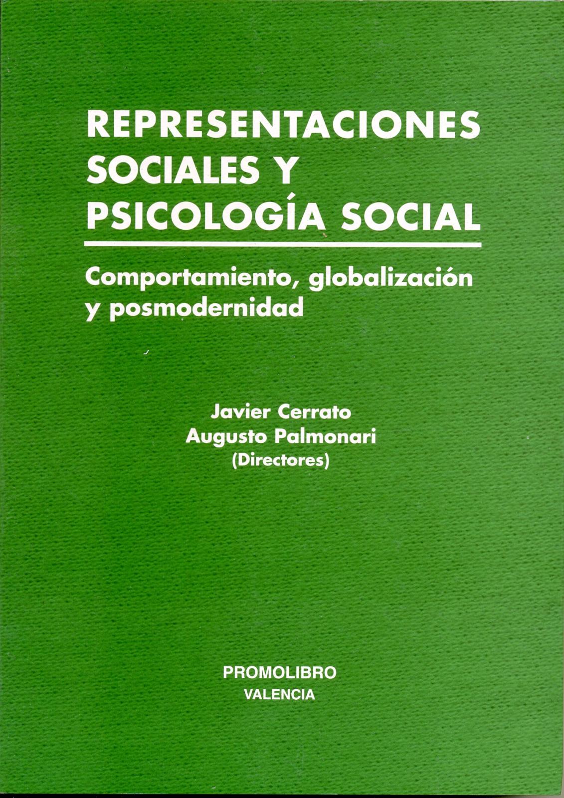 	 REPRESENTACIONES SOCIALES Y PSICOLOGÍA SOCIAL