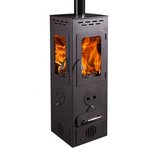 Estufa de leña híbrida mod. Marte - 11,5Kw [0]