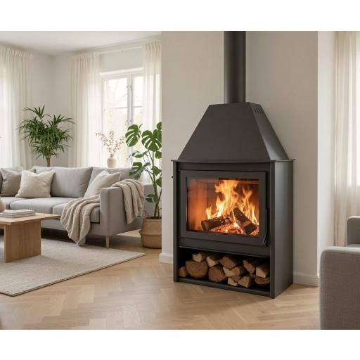 Estufa de leña modelo Alpes / 11 kw / 76% / 320 m3 [0]