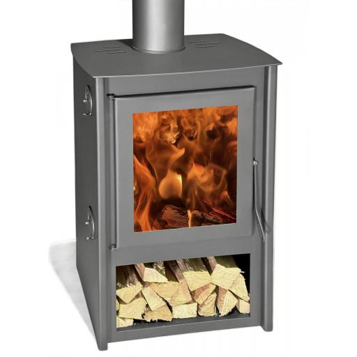  Estufa de leña Juan Panadero BAYONNE 10'6 kw / Alto rendimiento 88% / Triple combustion / A+ [1]