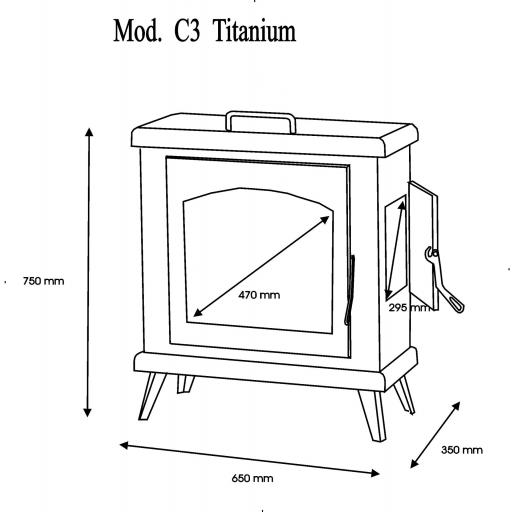 Estufa de leña modelo C3 Horno Plus [3]