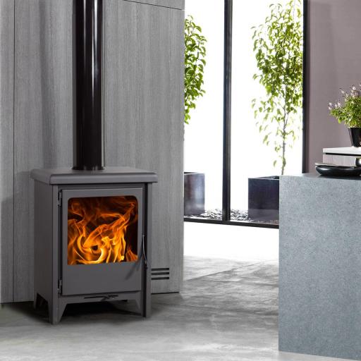  Estufa de leña Juan Panadero LILLE 7'4 kw / Eco Design / Cristal limpio