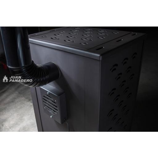 Estufa híbrida pellet - leña mod. Mercurio - 11,5Kw [2]
