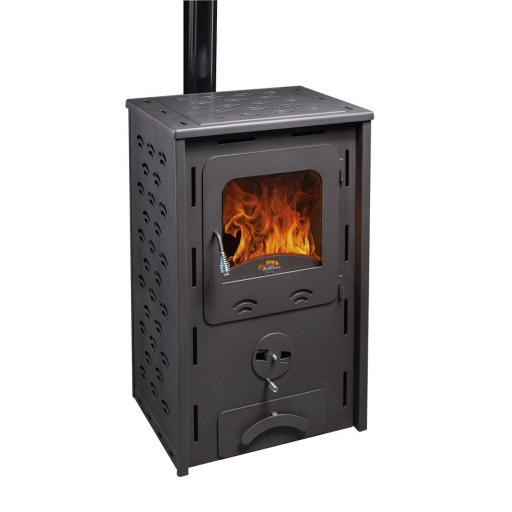 Estufa híbrida pellet - leña mod. Mercurio - 11,5Kw [0]