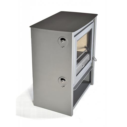  Estufa de leña Juan Panadero MILANO 11 Kw / Alto rendimiento 85 % / Triple combustion / Cristal limpio / A+ [2]
