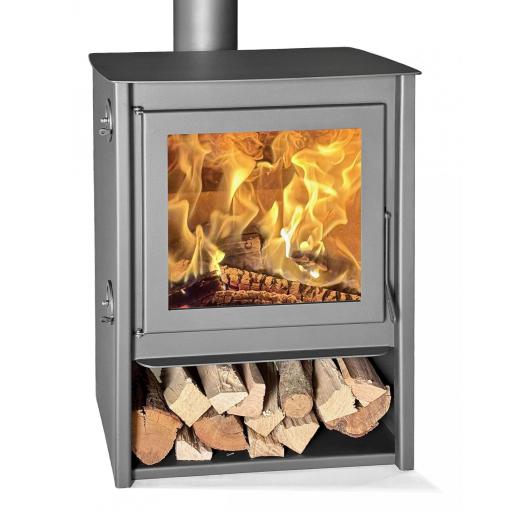  Estufa de leña Juan Panadero MILANO 11 Kw / Alto rendimiento 85 % / Triple combustion / Cristal limpio / A+ [1]