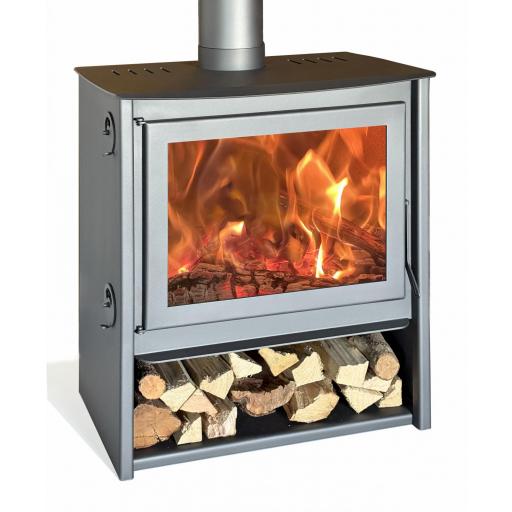 Estufa de leña Zeux 700 11 kw / Triple combustion / troncos 60 cm / calefaccion 320 m3 / Cristal limpio [1]