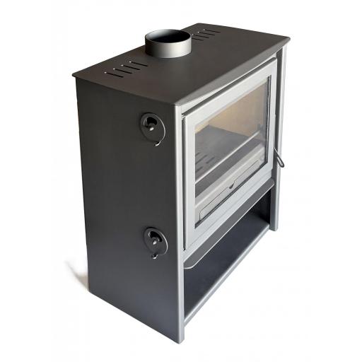 Estufa de leña Zeux 700 11 kw / Triple combustion / troncos 60 cm / calefaccion 320 m3 / Cristal limpio [2]