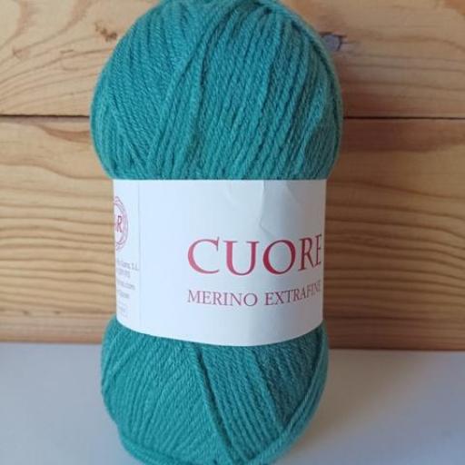 CUORE MERINO color verde forest 5059