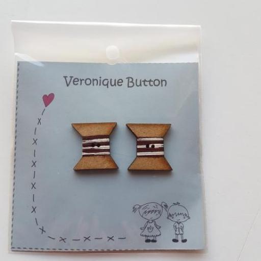 Botón adorno Patchwork Carretes de hilo