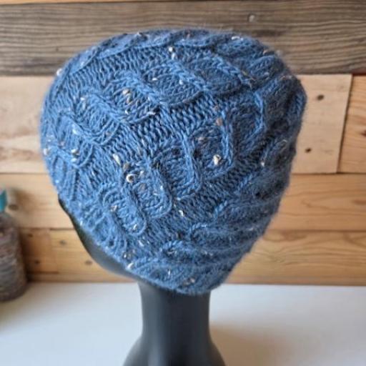 Gorro lana Donegal azul [1]