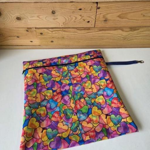 Bolsa de proyectos SOFTSHELL estampado corazones [0]