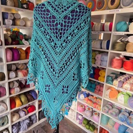 Chal Bambú Turquesa [3]