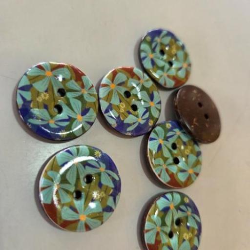 Botón coco con porcelana 22mm [0]