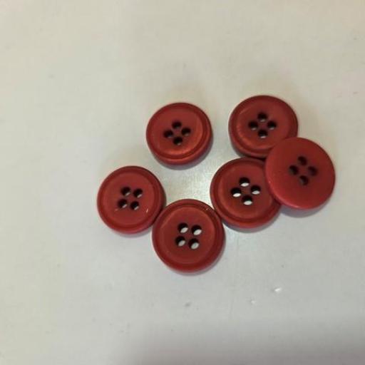 Botón poliester granate 15mm [0]