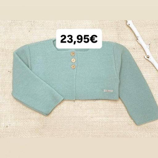 Chaqueta lana verde liquen 