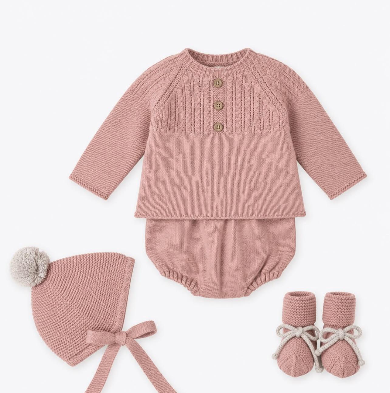 Conjunto lana 4 piezas Dakota
