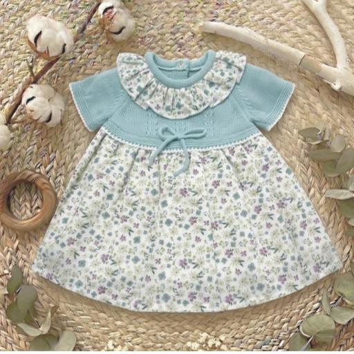 Vestido florecita verde  [0]