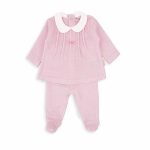 Conjunto 2 piezas rosa terciopelo 