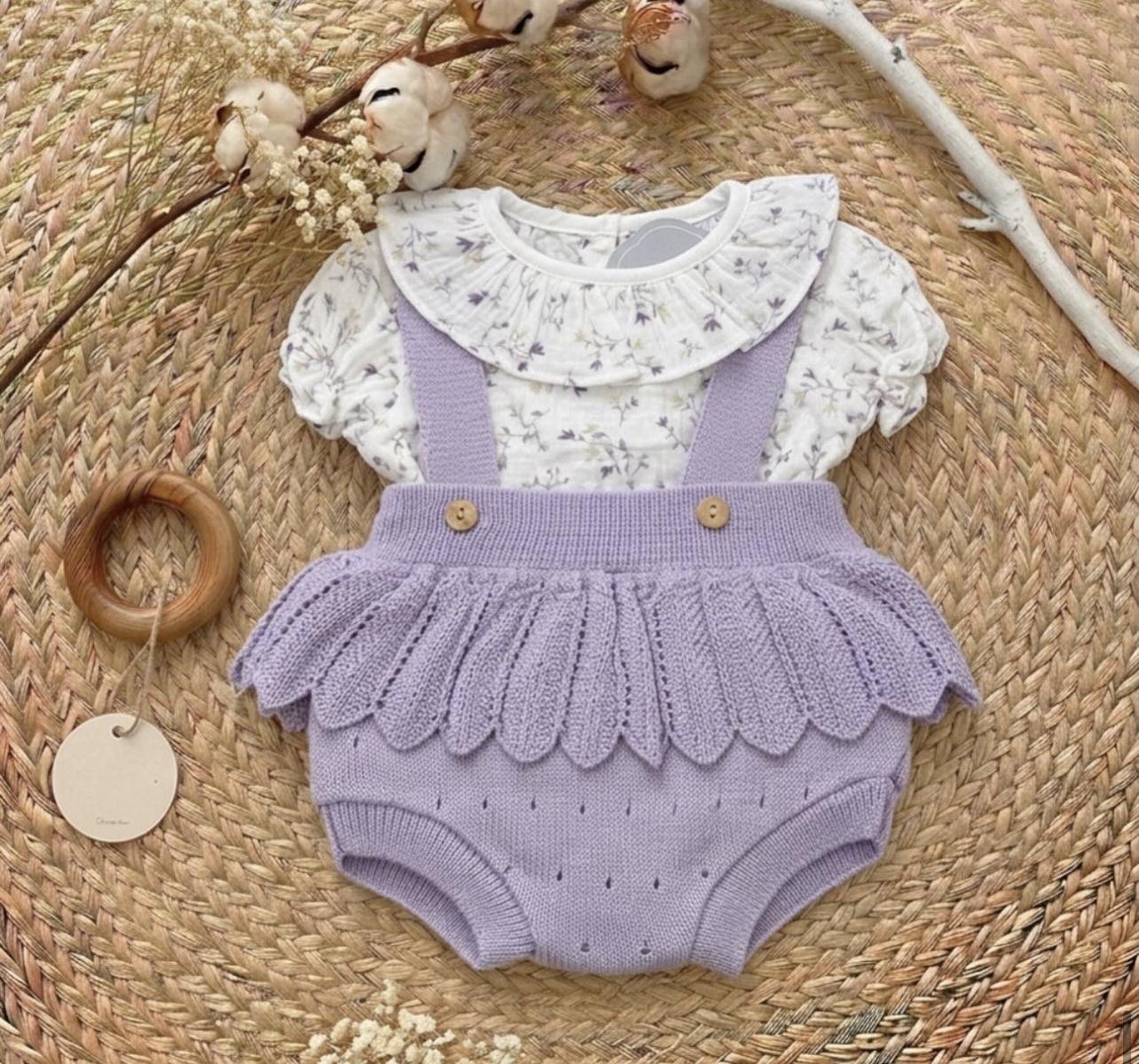 Conjunto peto hilo volante con camisa