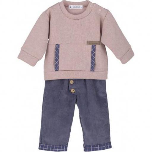 Conjunto pantalón y sudadera Calamaro bebé niño [1]