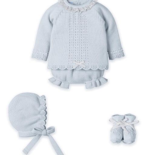 Conjunto lana 4 piezas Mac Ilusion azul nube  [0]