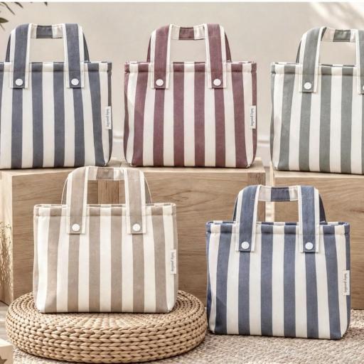 Bolso talega rayas impermeable
