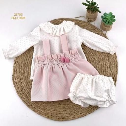 Dulce Encanto – Conjunto de tres piezas para bebé niña