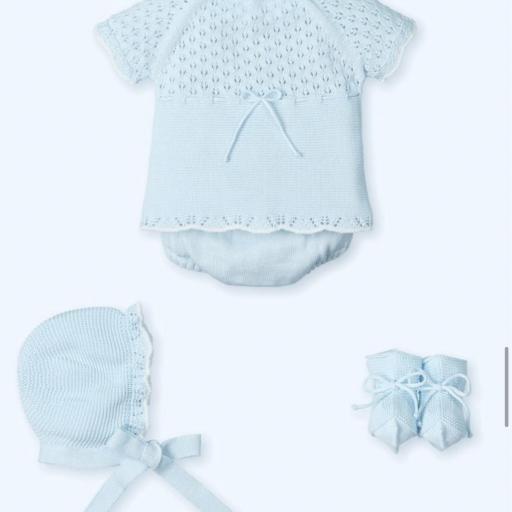 Conjunto hilo 4 piezas Mac Ilusion azul 