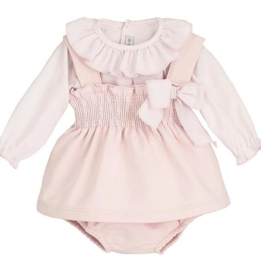 "Conjunto Infantil Rosa Palo  - Calamaro Bebé"